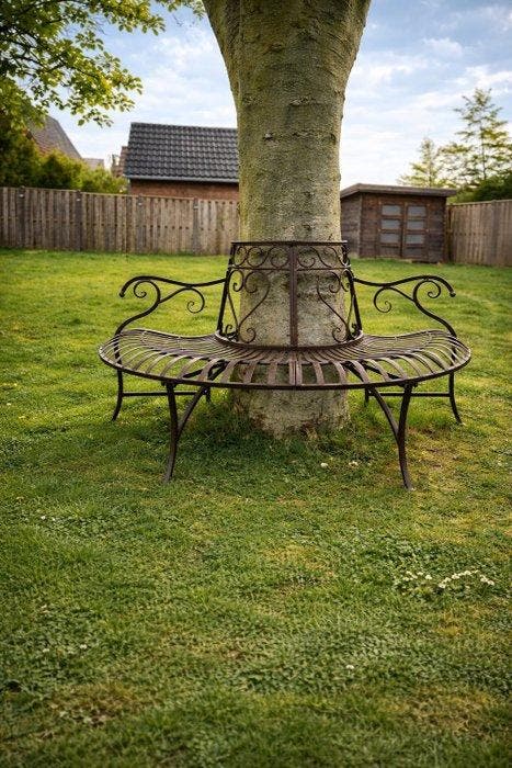 Tree Bench Hearts - New - Bank - Metaal, Antiek en Kunst, Kunst | Designobjecten