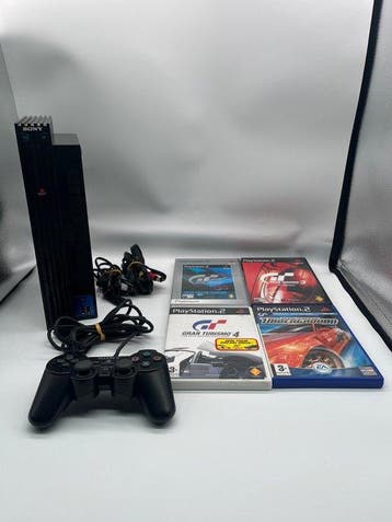Sony - Playstation 2 (PS2) - Phat Edition - 4 Games Gran, Nieuw