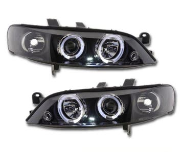 Angel Eyes koplampen Black geschikt voor Opel Vectra B, Verzenden, Nieuw, Opel