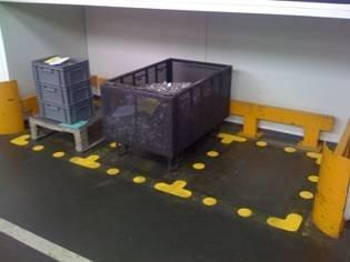 Hoekstuk voor vloermarkering - Polyvinylchloride (PVC) -, Verzenden