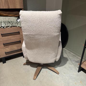 Relaxfauteuil Pianezzo - Stof Beige - Pronto Wonen, Nieuw, 75 tot 100 cm, Ophalen of Verzenden, Modern