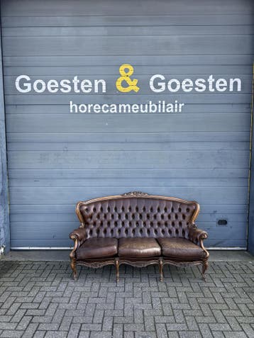 Gebruikte Antieke Bank - B241 Vintage/Café, Ophalen, Nieuw