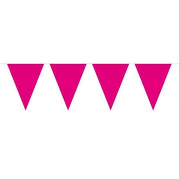 Mini Vlaggenlijn Magenta /3mtr, Verzenden, Nieuw, Feestartikel