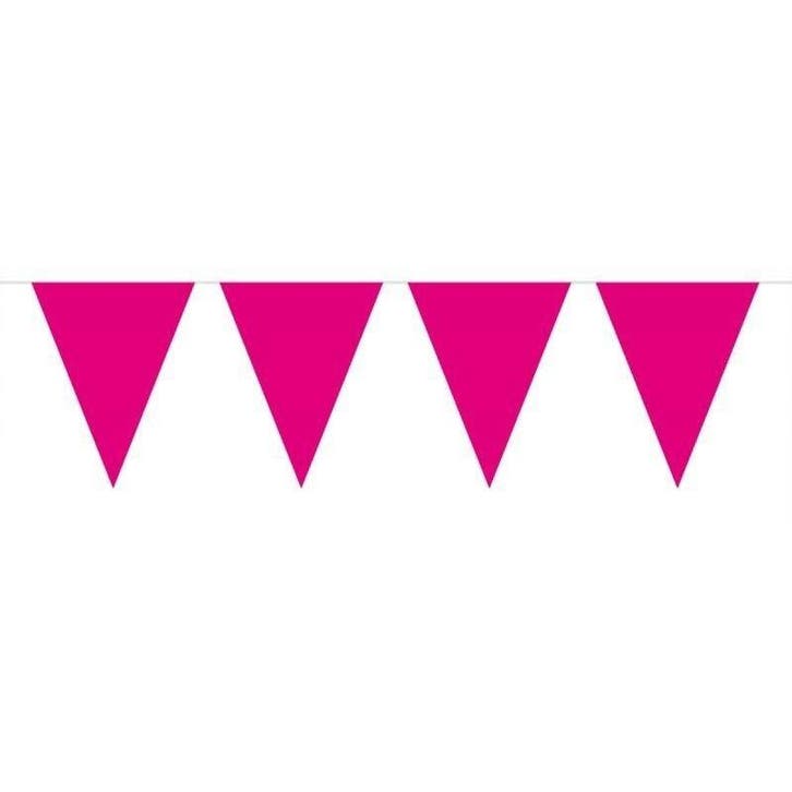 Mini Vlaggenlijn Magenta /3mtr, Hobby en Vrije tijd, Feestartikelen, Feestartikel, Nieuw, Verzenden