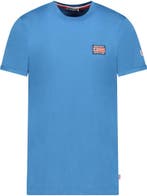 Geographical Norway T-shirt Ronde Hals Met Vlag Jaltimore, Kleding | Heren, T-shirts, Verzenden, Nieuw, Blauw