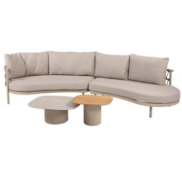 Demi Piacenza modulaire loungeset 4 delig keramiek latte, Ophalen of Verzenden, Nieuw