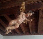 sculptuur, Angelo - XVII secolo - 78 cm - Polychroom hout