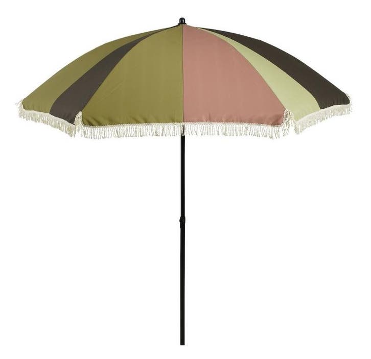 Striped | strand parasol, Tuin en Terras, Parasols, Verzenden