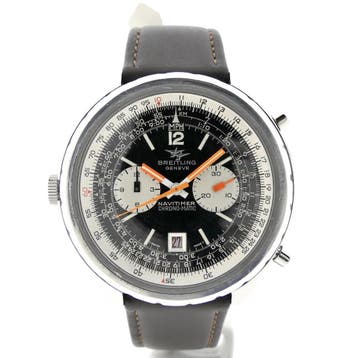 Breitling Navitimer Chrono-Matic 1806; Vintage heren horloge, Overige merken, Polshorloge, Ophalen of Verzenden, Leer