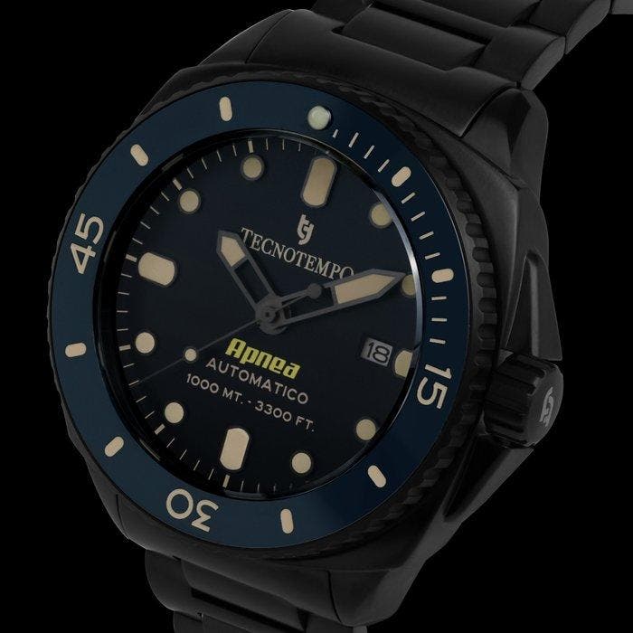 Tecnotempo - Automatic Diver 1000M Apnea - Limited Edition, Sieraden, Tassen en Uiterlijk, Horloges | Heren