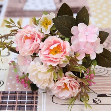 Kunst Boeket - Zijden Rozen Roos Bloemen Luxe Boeketten, Verzenden, Nieuw