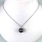 Zonder minimumprijs - Halsketting Zilver Parel - Big Tahiti, Nieuw