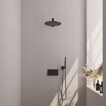 Brauer Black Carving Thermostatische Regendoucheset Inbouw -, Ophalen of Verzenden, Nieuw