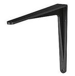 Plankdrager Herakles aluminium zwart gemoffeld 400x350 mm, Huis en Inrichting, Woonaccessoires | Wandplanken en Boekenplanken