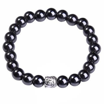 Fako Bijoux - Buddha Armband - Hematiet - Boeddha Hoofd -, Verzenden, Nieuw