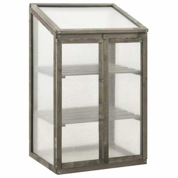 vidaXL Broeikas 60x45x100 cm vurenhout, Tuin en Terras, Verzenden, Nieuw