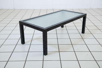 Design Salontafel met draadglas, Huis en Inrichting, Tafels | Salontafels, Ophalen of Verzenden, Nieuw
