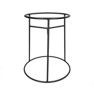 Plantenstandaard | Gardalux | Ø 37 x 41 cm (Metaal, Zwart), Tuin en Terras, Bloempotten, Verzenden, Nieuw