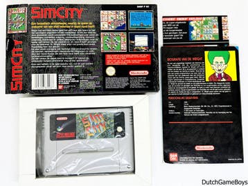 Super Nintendo / Snes - Sim City - HOL - VGC, Spelcomputers en Games, Games | Nintendo Super NES, Verzenden, Gebruikt