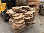 ca 80X Boomstamschijf, complete partij 390,- REF 788, 25 tot 50 mm, Overige typen, Nieuw, Ophalen of Verzenden