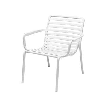 Nardi Doga Relax stoel wit - Loungestoel 75.5x70x76 cm, Nieuw