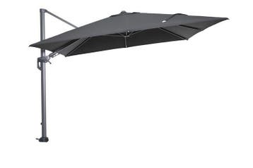 Garden Impressions Hawaii parasol 300 x 300! Zwart doek., Ophalen of Verzenden, Nieuw, 3 tot 4 meter, Zweefparasol