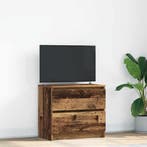 vidaXL Tv-meubel 60x35x54 cm bewerkt hout oud houtkleurig, Verzenden, Nieuw, Overige houtsoorten