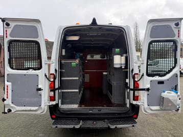 Opel Movano 2.3 CDTI BiTurbo L2H2 servicebus 230V victron Bo, Automaat, Gebruikt, Euro 6, Wit