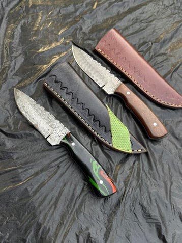 Keukenmes - Japanse mes. Handgemaakt keukenmes. Damascus