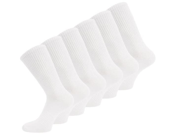 6 paar Katoenen damessokken - Naadloze sokken - Wit, Kleding | Dames, Sokken en Kousen, Verzenden