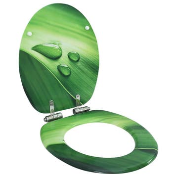 vidaXL Toiletbril met soft-close deksel waterdruppel MDF, Doe-het-zelf en Verbouw, Sanitair, Verzenden, Nieuw