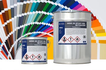 Wixx 2K Epoxy 650 Extreme Betoncoating Mengkleur 10L, Overige kleuren, Nieuw, Verf, Verzenden