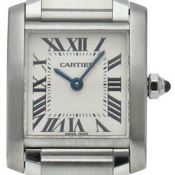 Cartier - Tank Française SM Watch - W51008Q3 - Dames -, Nieuw