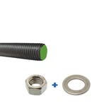 Draadeinden op maat (Rvs, verzinkt, thermisch verzinkt), 100 tot 250 mm, Verzenden, Overige typen, Nieuw