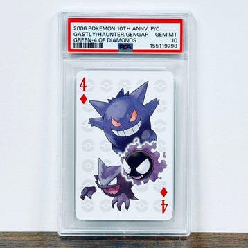 Pokémon Graded card - Gastly/Haunter/Gengar 10th Anniversary, Nieuw