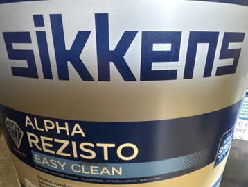 Sikkens Alpha Rezisto Easy Clean - licht grijs ongeveer R..., 5 tot 10 liter, Nieuw, Ophalen of Verzenden, Verf