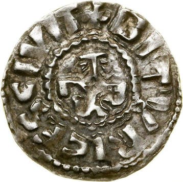 Frankrijk, Karolingen. Karel II le Chauve (840-877). Denar