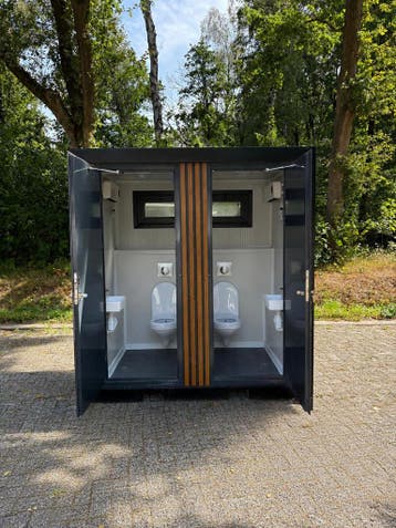 Luxe Dubbele Toiletunit | WC Unit | Sanitair Unit Camping, Ophalen of Verzenden, Nieuw, Toilet