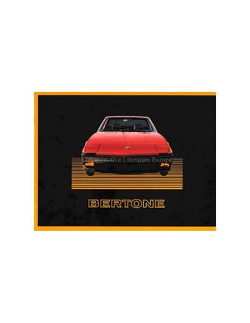 1985 BERTONE X1/9 BROCHURE ENGELS, Nieuw, Author