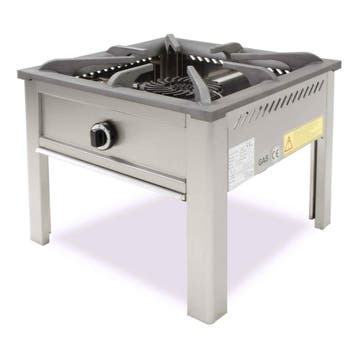 HCB Wokbrander - hokker - 12 kW - aardgas - RVS, Verzenden, Nieuw in verpakking, Overige typen