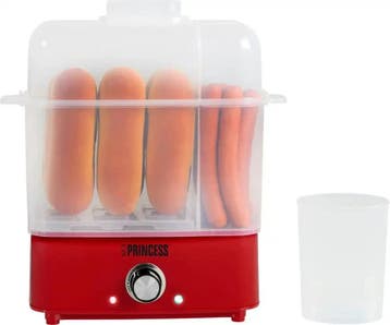 2dekans | Princess Hot Dog Maker & Eierkoker 2-in-1 - Voor 6, Ophalen of Verzenden, Zo goed als nieuw