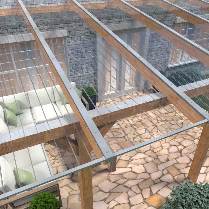 Acrylaat kanaalplaat | 16 mm | Glashelder, Doe-het-zelf en Verbouw, Platen en Panelen, Nieuw, Minder dan 20 mm, Overige materialen