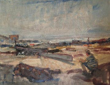 Enrico Placido (1909-1983) - Paesaggio Costiero