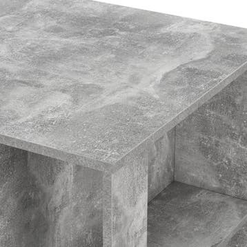 Bartafel Danderyd met 3 planken 120x60x105,5 cm betonkleurig, Verzenden, Nieuw