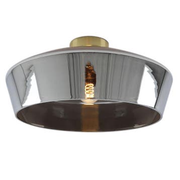 Design plafonnière goud, Manus, Ophalen of Verzenden, Nieuw, Glas