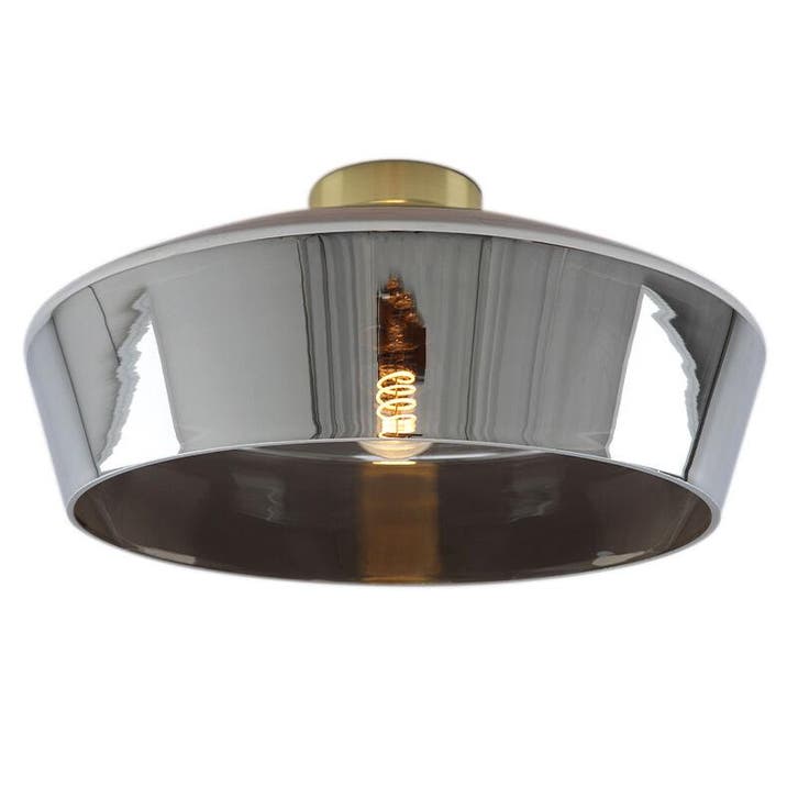 Design plafonnière goud, Manus, Huis en Inrichting, Lampen | Plafondlampen, Nieuw, Glas, Ophalen of Verzenden