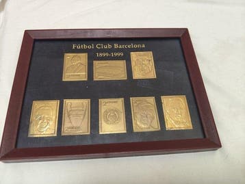 FC Barcelona - 24k gouden postzegels 1999 FC Barcelona -, Nieuw