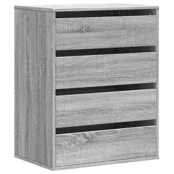 Dressoir grijs eikenlook | B-keuze - 41% Goedkoper, Huis en Inrichting, Klassiek, Zo goed als nieuw, 3 of 4 laden, Minder dan 100 cm