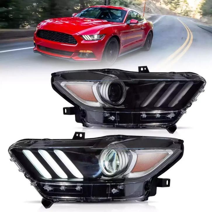 koplampen Ford Mustang, Auto-onderdelen, Verlichting, Nieuw, 3 maanden garantie, Ford, Ophalen of Verzenden