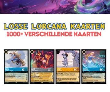 1000+ verschillende Disney Lorcana kaarten op voorraad!, Verzamelen, Verzenden, Zo goed als nieuw